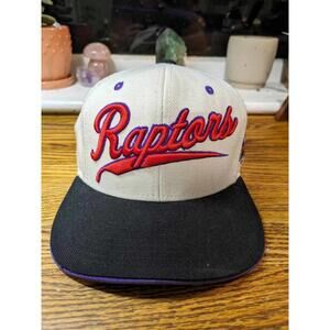 Toronto Raptors Michell & Ness Hardwood Classics White Adjustable Snap Back Hat